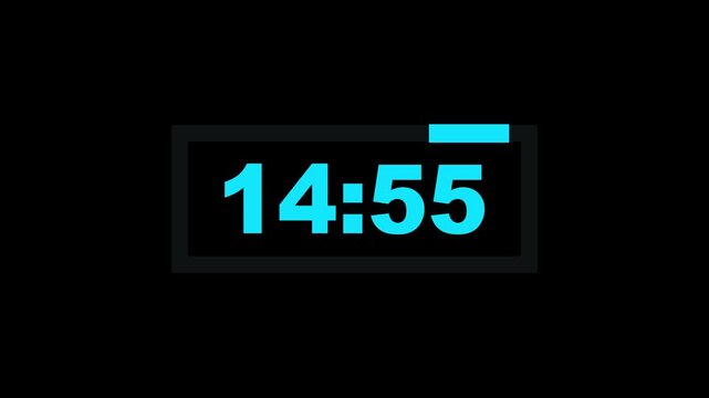 15 minute timer countdown animation, 900 to 0 countdown five minute countdown timer animation. Animated rectangle in Motion graphics of timer count down concept