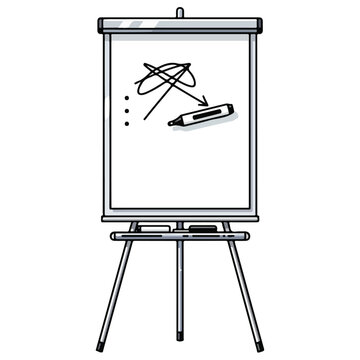 Flip Chart Presentation with Marker and Scribble
