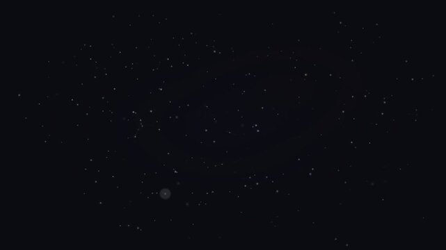 Dark Night Sky Filled with Tiny Stars