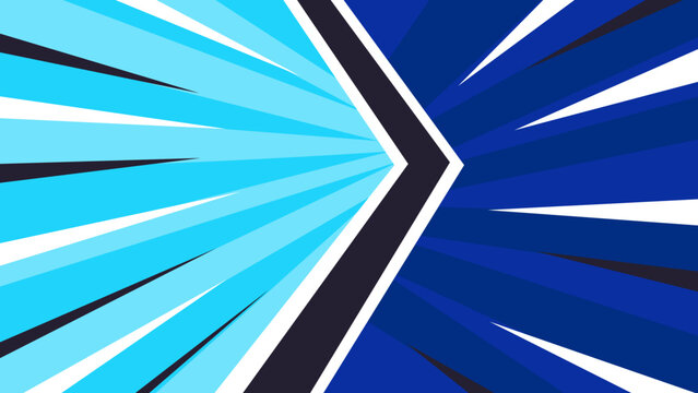 Dynamic blue abstract background with sharp angular lines and contrasting shades.