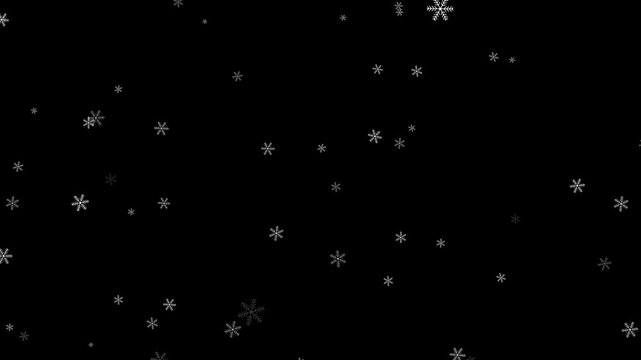 Seamless loop blurred snowflakes on clean black animation, Christmas winter snowflake border overlay particle animation,
Snow flakes falling in slow motion, Snow flakes falling in slow motion