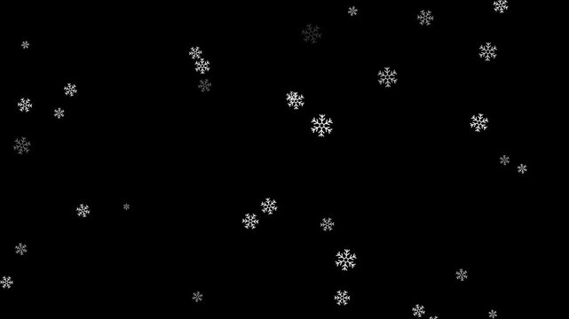 Seamless loop blurred snowflakes on clean black animation, Christmas winter snowflake border overlay particle animation,
Snow flakes falling in slow motion, Snow flakes falling in slow motion