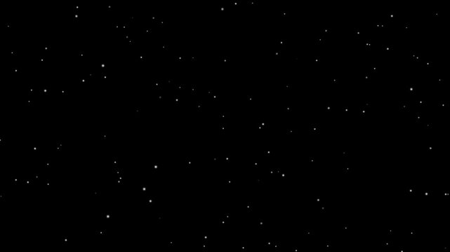 Thousands of twinkling stars fill a dark night sky, Night stars skies with twinkling or blinking stars motion background.
Simulated illustration of moving twinkling stars in night sky