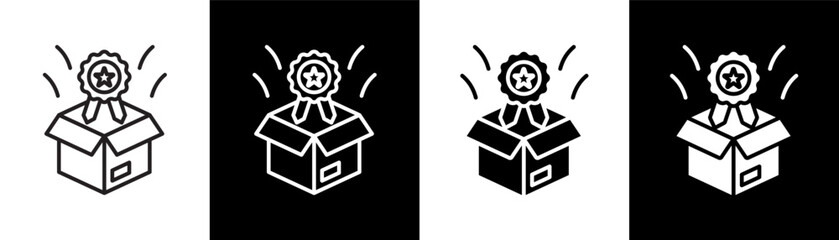 Fototapeta premium brand white icon set design