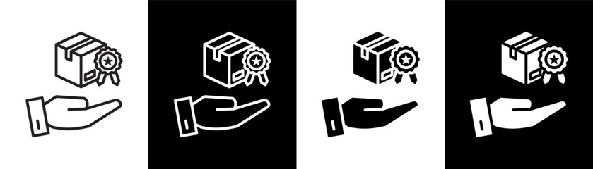 Fototapeta premium best product white icon set design