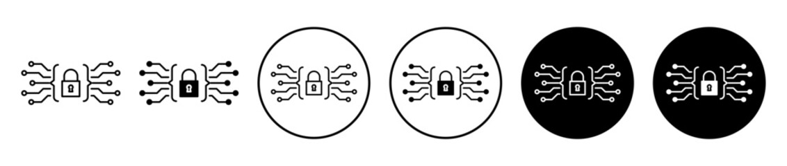 Fototapeta premium Cyber security icon. Editable stroke and filled. Pixel perfect