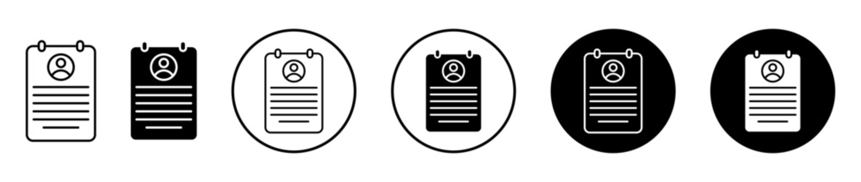 Curriculum icon. Editable stroke and filled. Pixel perfect