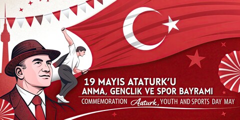 May 19th, Turkish Commemoration of Ataturk, Youth and Sports Day Turkish