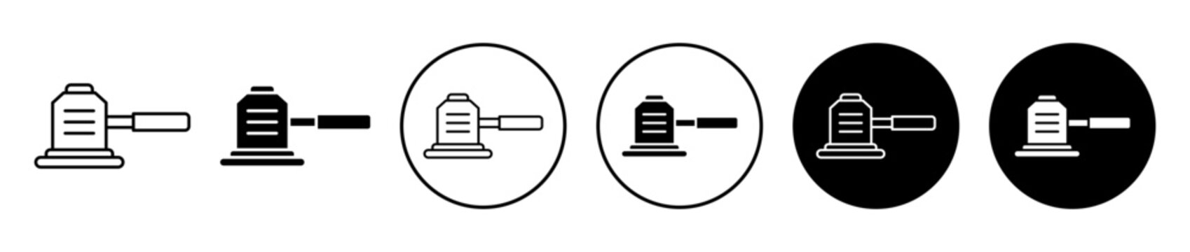 Floor sanding machine icon. Editable stroke and filled. Pixel perfect