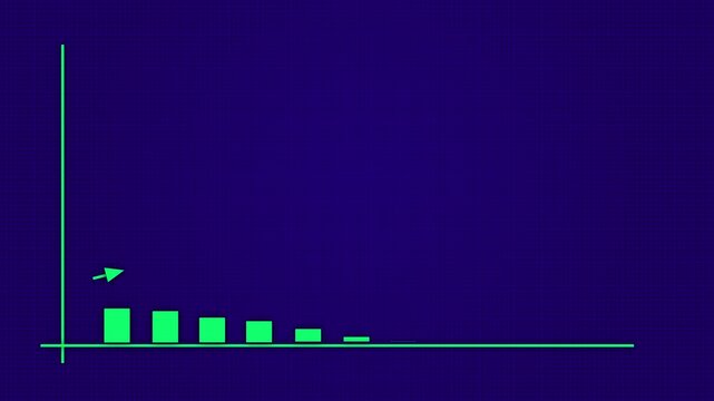 Business graph chart with growing business concept, arrow rising on graph sale symbols, profit growth chart, positive increase chart, arrows axis, motion graphics of business concept, 4k animation