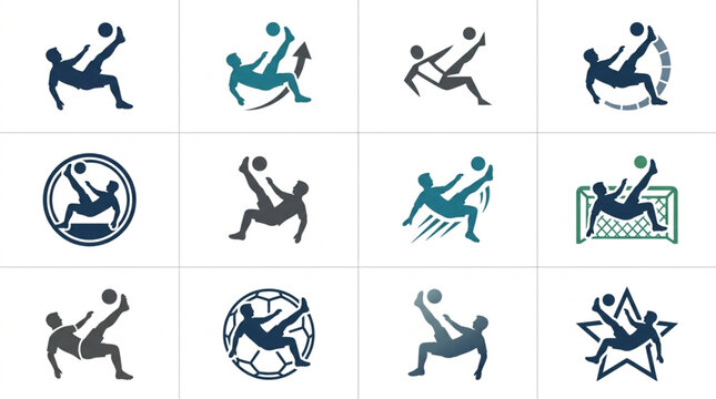 Collection of Wrestling Moves and Techniques Icons.