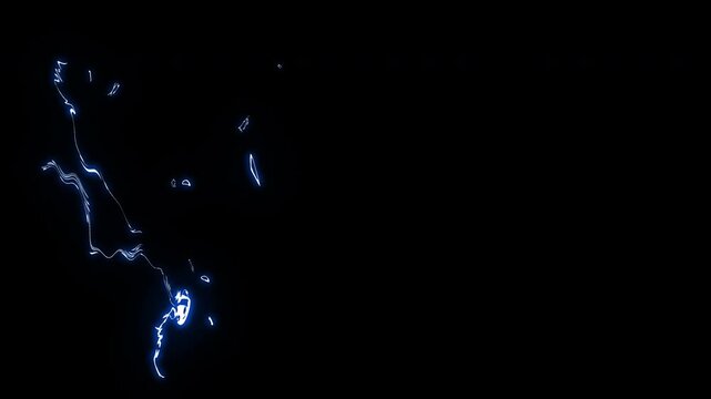 Thunder and lightning animation with hand drawn electric sparks, glowing shockwaves, and comic action bursts 4K video resolution on alpha channel background.