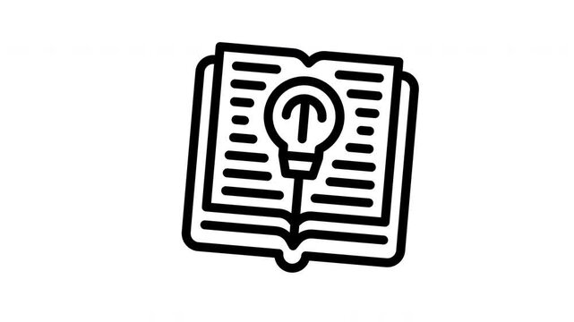 knowledge minimalist stroke animation