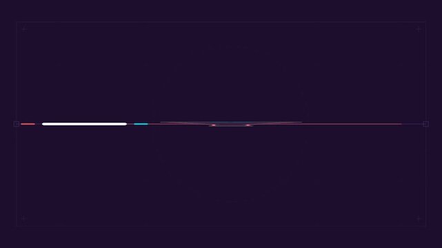 Marketing funnel animation with data particles on dark background