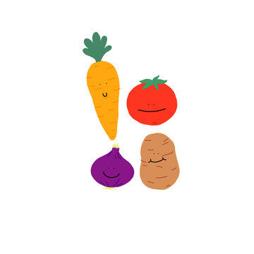 smile vegetables set