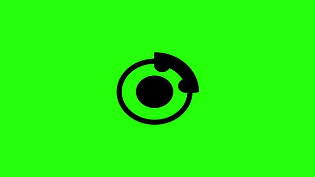 4K resolution video of a car brake pad drum dashboard warning indicator silhouette bouncing into view. Perfect popup web layout icon for security.