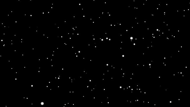 A mesmerizing nocturnal display of countless shimmering white particles against a deep black canvas, evoking the serene beauty of a starry night sky or gentle falling snow