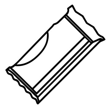Vector illustration of a snack bar or candy bar wrapper