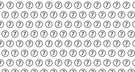 abstract creative bullet point number 7 pattern. © shajada