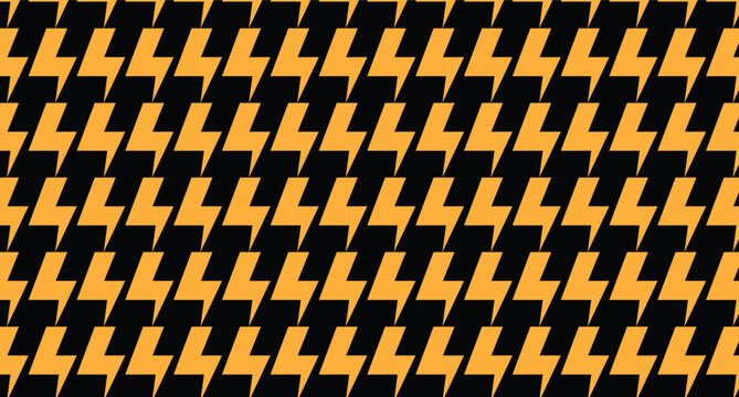 abstract creative orange lightning bolt pattern design.