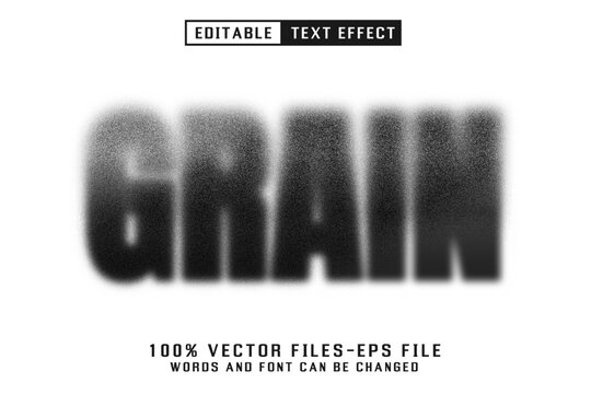 Grain Noise Editable Text Effect