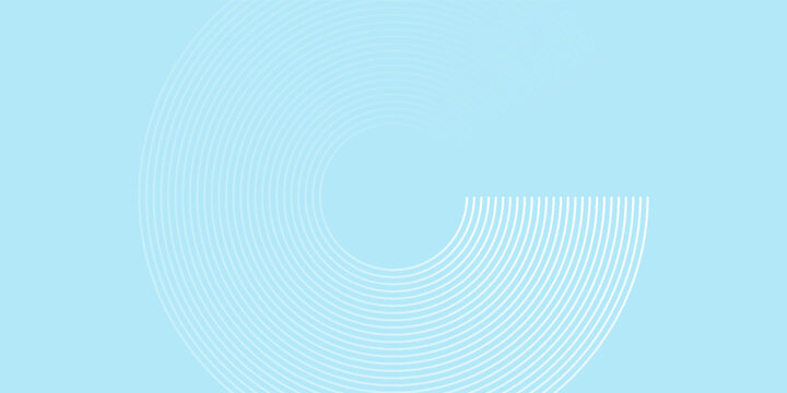 Simple abstract background  blue white gradations  circle effect shape memphis blur