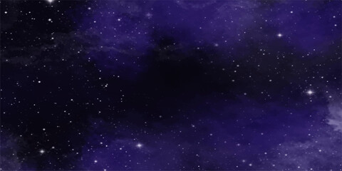A captivating expanse of the night sky, filled with twinkling stars and nebulae, evokes a sense of wonder and the vastness of the universe. © DreamPixel Art