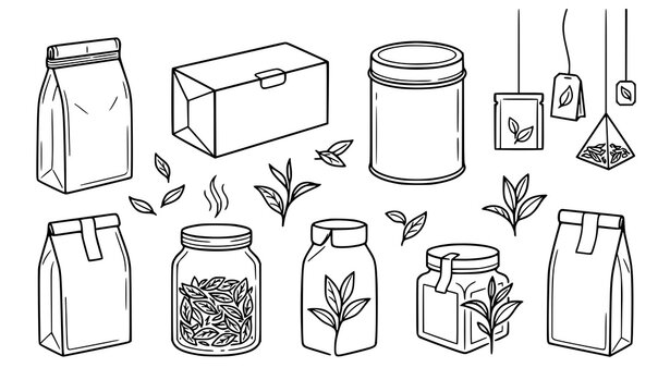 Tea packaging and storage containers