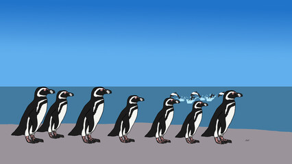 Magellanic Penguins: Pilgrims of Punta Tombo  © Diego