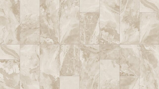 Beige Geometric Stone Tile Pattern with Minimal Modern Texture