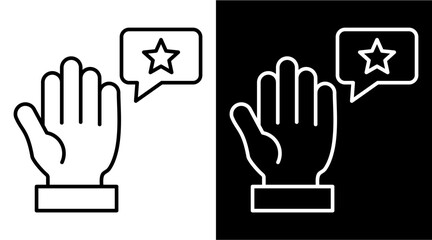 Fototapeta premium Aspiration White Icon Set Design