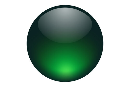Green sphere with soft lighting and dark gradients lighting gradient isolated abstract reflection interface background minimalist geometric highlight creative dimension
