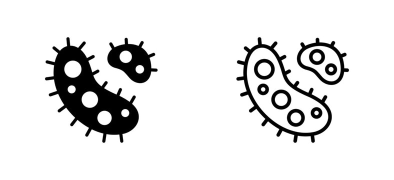 Style Glyph And Line Collection Vector Icon of Parasite
