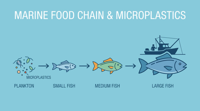 Marine Food Chain Microplastics Pollution