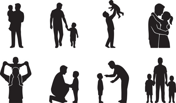 fathers day card with super dad and son characters