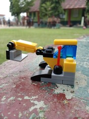 Obraz premium Lego excavator toy for children