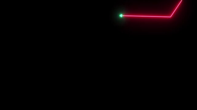 Down curve arrow animation, Falling prices concept arrow animation.