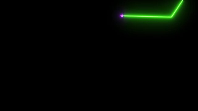 Down curve arrow animation, Falling prices concept arrow animation.