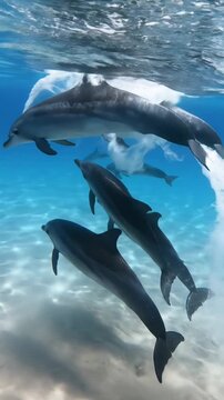 dolphin jumping out of water