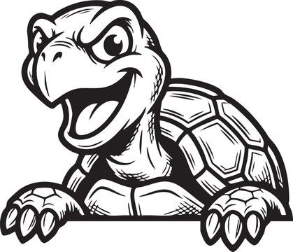 funny turtle cartoon