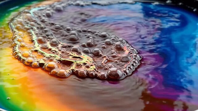 Alchemical Alchemy: Rainbow Oxidation on Molten Lead