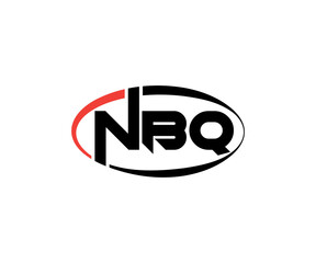 Obraz premium NBP Abstract Modern Lettermark Logo Design. Calligraphy professional initials vector logo Design.