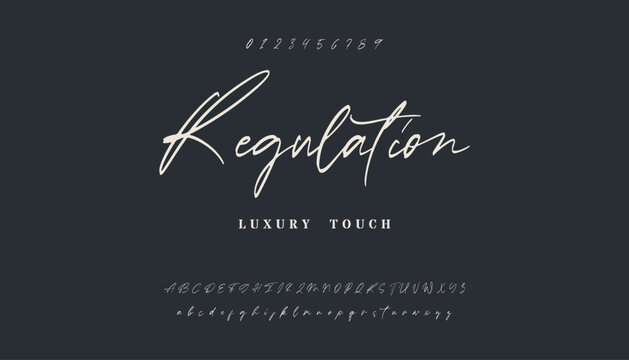 signature Font Calligraphy Logotype Script Brush Font Type Font lettering handwritten. Elegant Signature Font. Best Alphabet Beautiful Calligraphy Signature Font