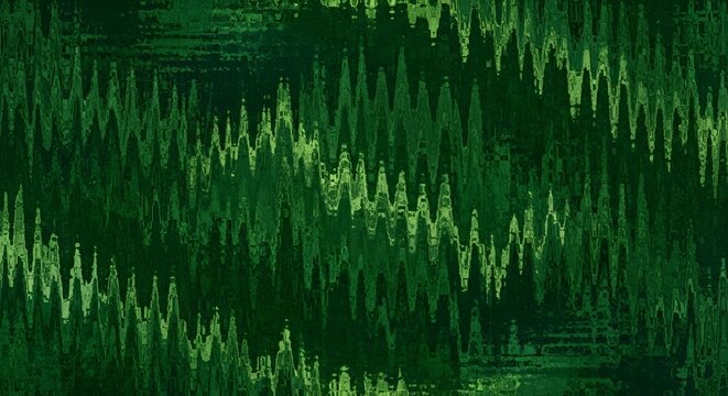 A serene forest scene showcases dense green trees with lighter green underbrush in a natural landscape setting.