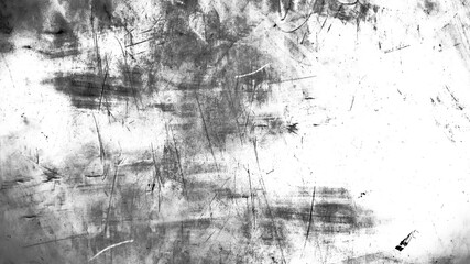 Fototapeta premium Black and White Distressed Grunge Texture Overlay, Abstract Rough Surface Background