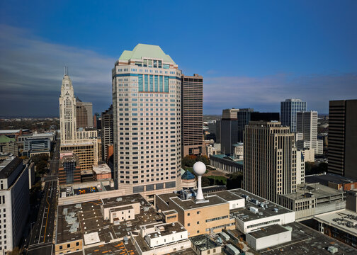 Columbus Ohio downtown skyline featuring skyscrapers