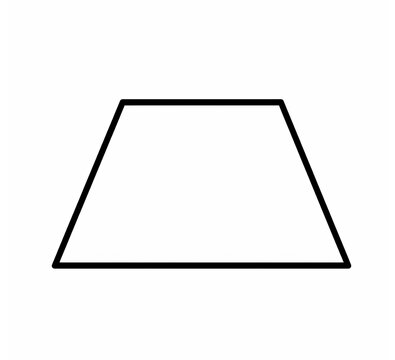 Trapezoid Shape | Geometry Education Illustration
