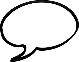 Simple speech bubble clipart © 미수