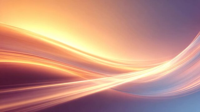 Abstract sunset background with flowing light streaks warm gradients dreamy atmosphere creative design soft illumination