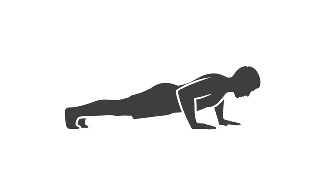 Man doing push up exercise.